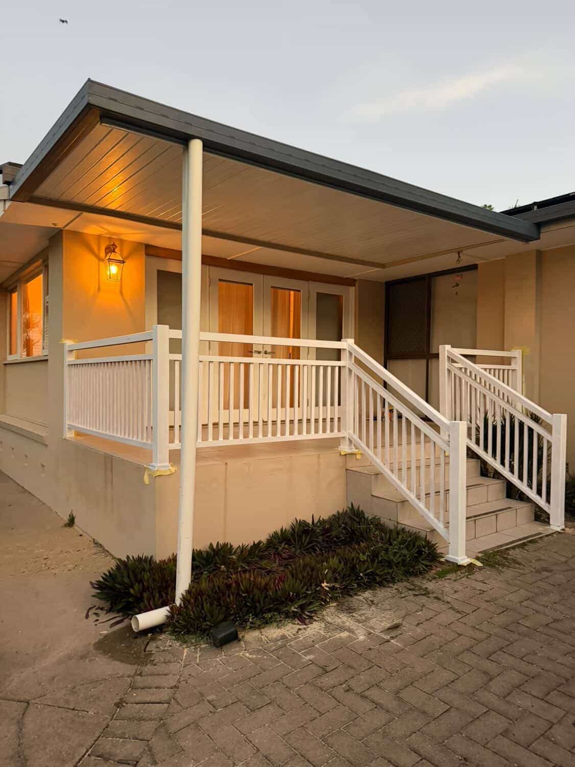 New glass balustrade after renovation Brisbane