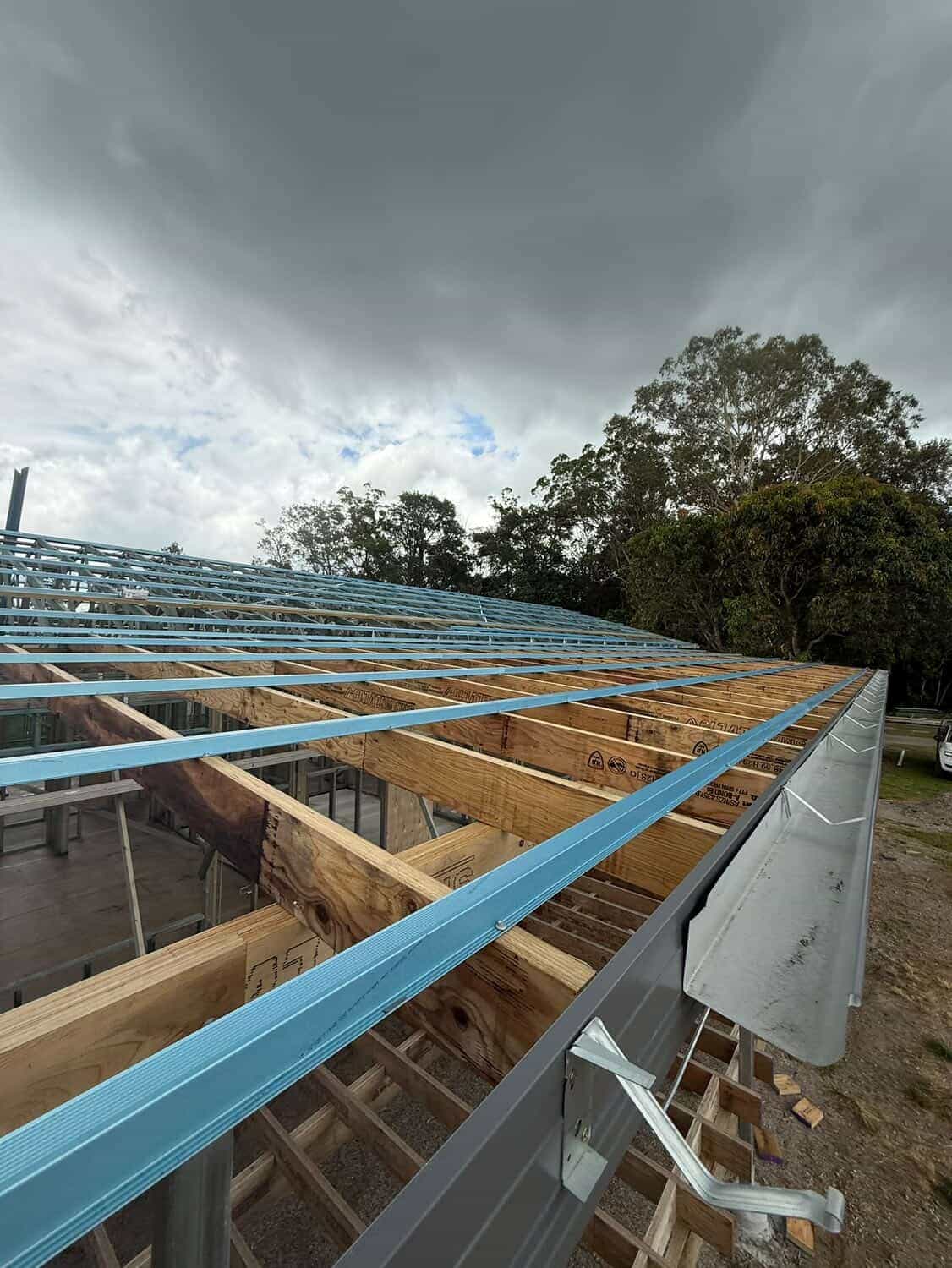 Damaged roof before repair Gold Coast